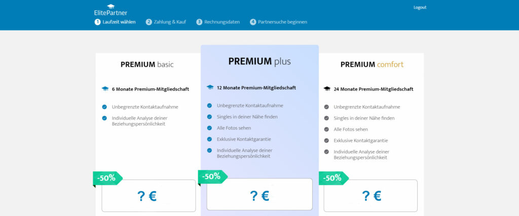 Elitepartner Premium-Mitgliedschaften